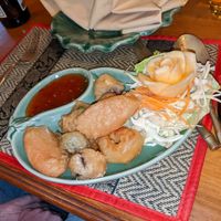 Beer battered vegetables at Thai Thai in Chesterfield