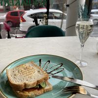 vegan toast with avocado  at Rebelle Cafe Bakery Bistro in Turku
