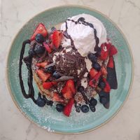 Vegan Nutella pancake at Rebelle Cafe Bakery Bistro in Turku