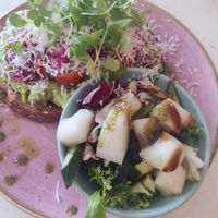 Vegan avocado toast at Rebelle Cafe Bakery Bistro in Turku
