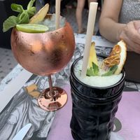 Malibu and Moscow mule  at Casa Sanz at Hotel Bidasoa in Santiago