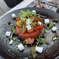 Watermelon tuna  at Casa Sanz at Hotel Bidasoa in Santiago