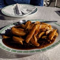 No. 106 Fried potatoes with garlic at Macao in Postojna