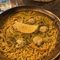 Nice vegan veggie paella  at Wine & Food Restaurant in La Palma