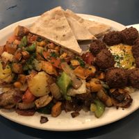 Vegan heaven breakfast was delicious  at Falafel Place in Winnipeg