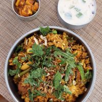 Biryani at Curry Natural in Sao Paulo