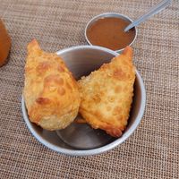 Samosas (meia porção) at Curry Natural in Sao Paulo