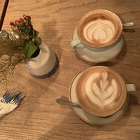 Oat lattes   at Mooch in Hebden Bridge