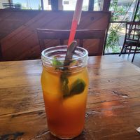 Mint peach tea, very refreshing at Pho Sure in San Antonio