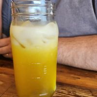 Mango boba tea at Pho Sure in San Antonio