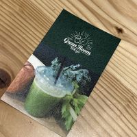 Business card, front  at GREENROOM in Tokyo