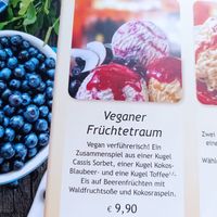 Eisbecher at Cafe Baumann's in Juist