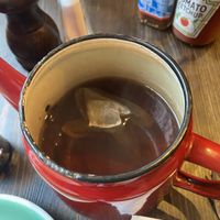 Pot of Earl Grey tea (I got 3 cups out of it)  at Bill's in Manchester