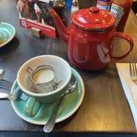 Early Grey tea with oat milk  at Bill's in Manchester