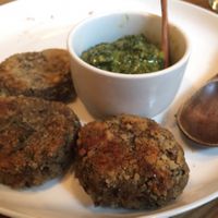 Black Bean Patties at Pure and Whole - JingAn in Shanghai