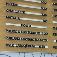 Menu board   at PHX - Cartel Coffee Lab - Phx Sky Harbor - T4 in Phoenix