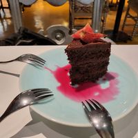 Yummy vegan chocolate cake at Kashmir in Taguig