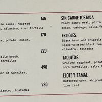 lot of vegan options a whole “no meat” section   at La Chinesca in Paranaque