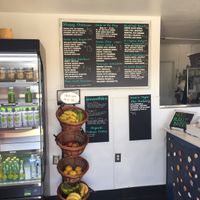 The menu; they also have baked goods. They make their own but cheeses, and we tried several things off the menu... everything was delicious! I would highly recommend the Nachos! at La Jenelle Natural Cafe in Oxnard
