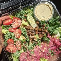 Santa Cruz Caesar Salad - not kidding you, one of the best salads I've ever had! at La Jenelle Natural Cafe in Oxnard