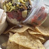 Shoreline Burrito. Delicious! #Veganuary at La Jenelle Natural Cafe in Oxnard