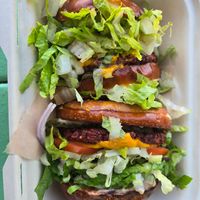La Jenelle Burger 🍔 at La Jenelle Natural Cafe in Oxnard