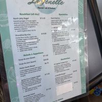 Menu  at La Jenelle Natural Cafe in Oxnard