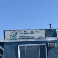 Exterior sign  at La Jenelle Natural Cafe in Oxnard