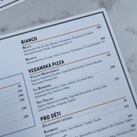 Vegan options   at Ragazzi Pizza & Bar in Prague