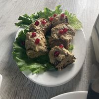 Aubergine walnut dish  at Nektari in Tskaltubo