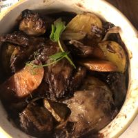 Coq au vin  at Distrito Vegano Invernadero in Madrid