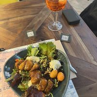 Cesarini salad   at Distrito Vegano Invernadero in Madrid