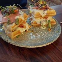 French waffle / Gofre frances at Distrito Vegano Invernadero in Madrid