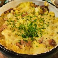 Tartiflette at Distrito Vegano Invernadero in Madrid