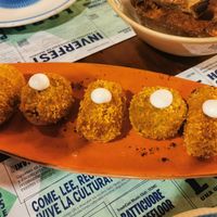 Croquetas at Distrito Vegano Invernadero in Madrid