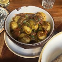 Potatoes  at Distrito Vegano Invernadero in Madrid