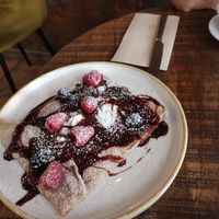 Crepe La Tía (Desayuno Francés) at Distrito Vegano Invernadero in Madrid
