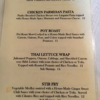 Menu at Bluegrass Brewing Company in Louisville