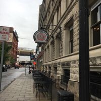 Outdoor seating at Bluegrass Brewing Company in Louisville
