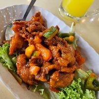 Sweet and Sour abalone Mushroom ~ 11/10/24 at Keat Lim Vegetarian 吉林素食 - Ang Mo Kio in Northeast Singapore