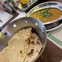 Chana Masala with roti   at Saravanaa Bhavan in Rome