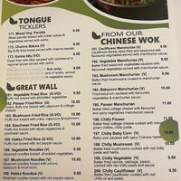 Menu (July 2023) at Saravanaa Bhavan in Rome