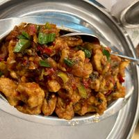 Funghi fritti con salsa piccante  at Saravanaa Bhavan in Rome