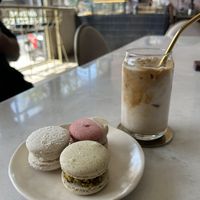 Coconut, strawberry and pistachio macaroon  at Pure Boutique in Canggu