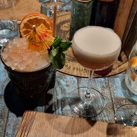 Mai tai and South Pacific Sour (Recommended), Old Fashioned outside of picture at Cane Rum Society in Stockholm