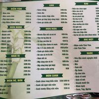 Menu  at Tinh Tam Vegan in Hue