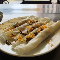 Fresh spring rolls as a starter :) at Tinh Tam Vegan in Hue