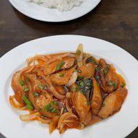 Veg chicken in tamarind sauce  at Tinh Tam Vegan in Hue