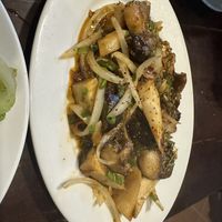 Mushroom with lemongrass and chilli pepper   at Tinh Tam Vegan in Hue