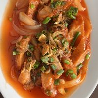 Tamarind chickenn  at Tinh Tam Vegan in Hue